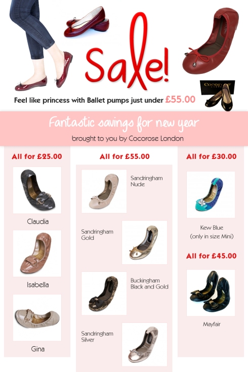 Ballet pumps sale at Cocorose London